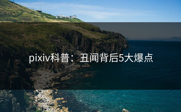 pixiv科普：丑闻背后5大爆点